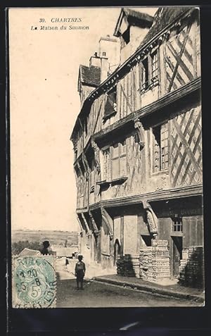 Carte postale Chartres, La Maison du Saumon