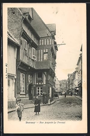 Carte postale Bernay, Rue Auguste Le Prevost