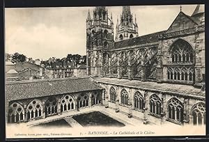 Carte postale Bayonne, La Cathédrale et le Cloître