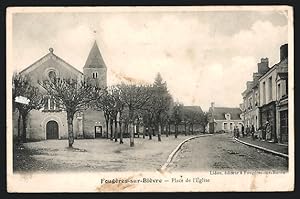Carte postale Fougeres-sur-Bievre, Place de l`Eglise