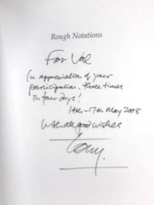 Seller image for Rough Notations: Collected Poems 1998-2005 for sale by World of Rare Books