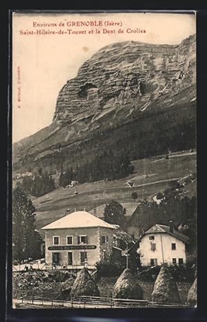 Carte postale Saint-Hilaire-de-Touvet et la Dent de Crolles, Partie avec Hôtel du petit Som