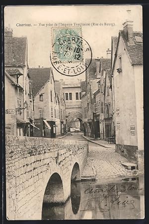 Carte postale Chartres, Vue prise de l`Impasse Tomblaine