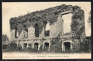 Carte postale Bayonne, Ruines du Château de Marracq