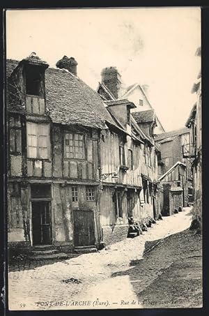 Carte postale Pont-de-l`Arche, Rue de l`Abbaye-sans-Teile
