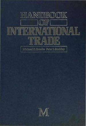 Image du vendeur pour Handbook of International Trade mis en vente par GreatBookPrices