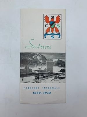 Sestriere. Stagione invernale 1952-1953 (pieghevole promozionale)