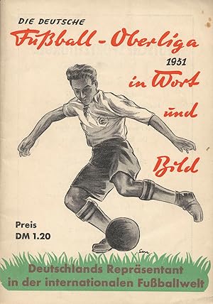 Die deutsche Fußball-Oberliga 1951 in Wort und Bild. Originalheft!!!.