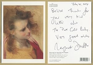 Imagen del vendedor de Margaret Drabble - Autograph card signed - Swindon 2014 a la venta por PhP Autographs