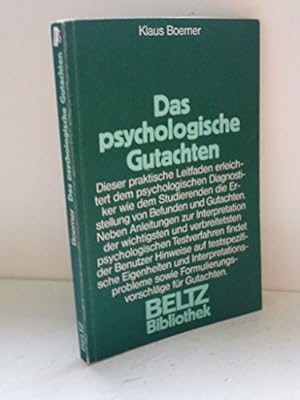 Seller image for Das psychologische Gutachten for sale by WeBuyBooks