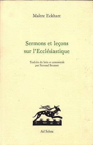 Image du vendeur pour Sermons et leons sur l'Ecclsiastique mis en vente par deric