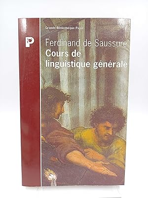 Cours de linguistique générale Édition critique préparée par Tullio de Mauro