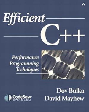 Immagine del venditore per Efficient C++: Performance Programming Techniques venduto da WeBuyBooks