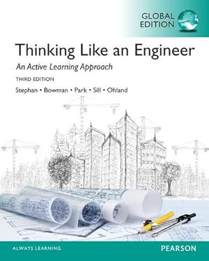 Imagen del vendedor de Thinking Like an Engineer, Global Edition a la venta por AHA-BUCH GmbH