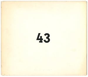 Impronte n. 43 di Claudio Parmiggiani. Testo di Vincenzo Agnetti.