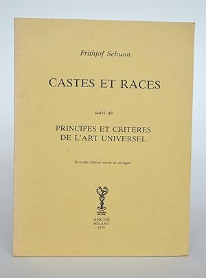 Seller image for Castes et races suivi de principes et critres de l'art universel for sale by Librairie Raimbeau