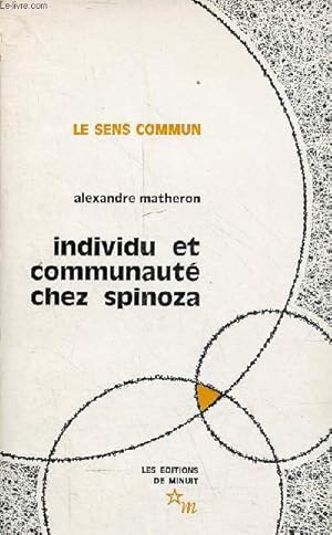 Seller image for Individu et communaut chez Spinoza. for sale by Le-Livre