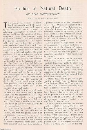 Image du vendeur pour Studies of Natural Death. This is an original article from the Harper's Monthly Magazine, 1907. mis en vente par Cosmo Books