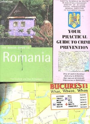 Bild des Verkufers fr The Rough Guide to Romania + 1 brochure " your practical guide to crime prevention, welcome to romania, ministry of interior police headquarters general direction of bucharest police" zum Verkauf von Le-Livre