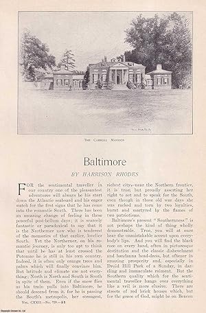 Immagine del venditore per Baltimore. This is an original article from the Harper's Monthly Magazine, 1911. venduto da Cosmo Books