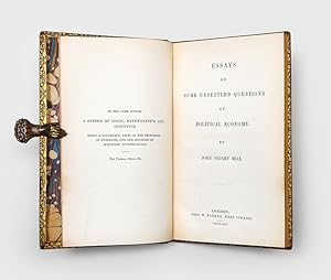 Bild des Verkufers fr Essays on Some Unsettled Questions of Political Economy. zum Verkauf von Peter Harrington.  ABA/ ILAB.