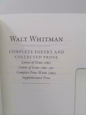 Seller image for Whitman: Poetry and Prose for sale by ThriftBooksVintage