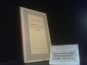 Zur Gesamtbilanz des griechischen Lebens. Jacob Burckhardt. Hrsg. von Otto Seel / Anker-Bücherei ...