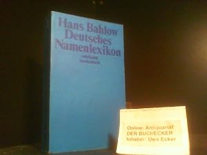 Bild des Verkufers fr Deutsches Namenslexikon. Familien- und Vornamen nach Ursprung und Sinn erklrt. zum Verkauf von Der Buchecker