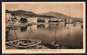 Carte postale Ajaccio, vue générale des Quais