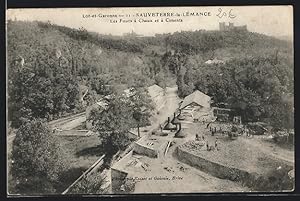 Carte postale Sauveterre-la-Lémance, Les Fours à Chaux et à Ciments