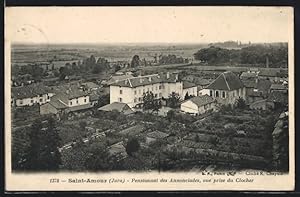 Carte postale Saint-Amour, Pensionnat des Annonciades, vue prise du Clocher