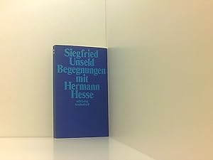 Bild des Verkufers fr Begegnungen mit Hermann Hesse (suhrkamp taschenbuch) Siegfried Unseld zum Verkauf von Book Broker
