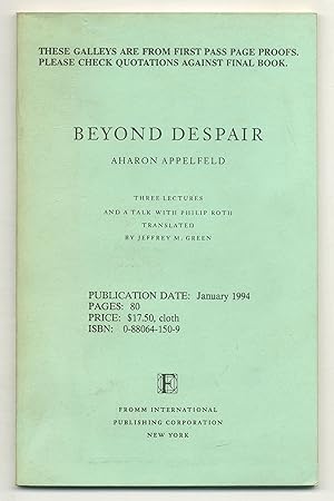 Bild des Verkufers fr Beyond Despair zum Verkauf von Between the Covers-Rare Books, Inc. ABAA