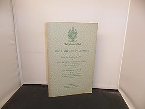 Seller image for The Limits of Precedent Being the Presidential Address of the Rt. Hon. Viscount Samuel, 1942-43 for sale by Provan Books