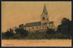 Carte postale Bricon, L`Eglise