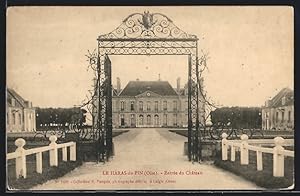 Carte postale Le Harras-du-Pin, Entrée du Château