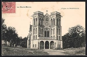 Carte postale La Haute-Marne, L`Eglise de Marnaval