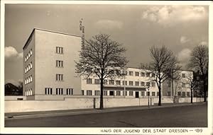 Ansichtskarte / Postkarte Dresden Strehlen, Haus der Jugend, Bauhaus