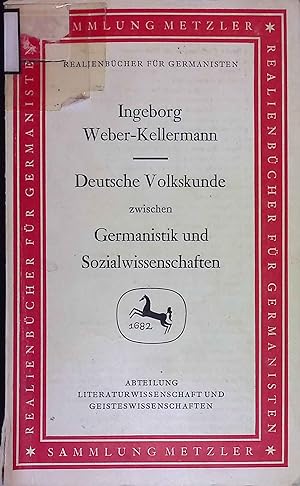 Seller image for Deutsche Volkskunde zwischen Germanistik und Sozialwissenschaften. Sammlung Metzler ; 79 : Abt. A. Literaturwiss. und Geisteswiss. for sale by books4less (Versandantiquariat Petra Gros GmbH & Co. KG)
