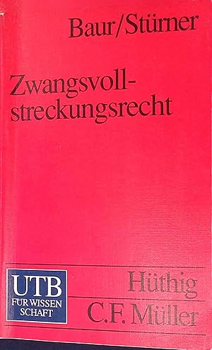 Immagine del venditore per Zwangsvollstreckungsrecht Uni-Taschenbcher, 1941. venduto da books4less (Versandantiquariat Petra Gros GmbH & Co. KG)