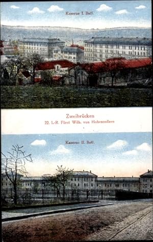 Ansichtskarte / Postkarte Zweibrücken in Rheinland Pfalz, 22. I. R. Fürst Wilh. von Hohenzollern,...