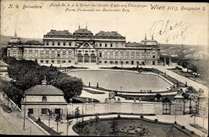 Ansichtskarte / Postkarte Wien 3 Landstraße, Schloss Belvedere