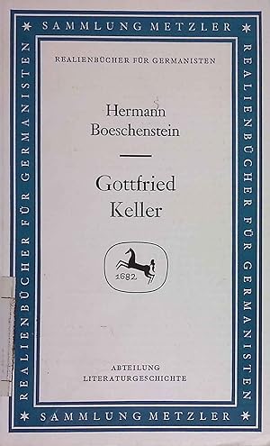 Bild des Verkufers fr Gottfried Keller. Sammlung Metzler ; 84 : Abt. D. Literaturgeschichte zum Verkauf von books4less (Versandantiquariat Petra Gros GmbH & Co. KG)