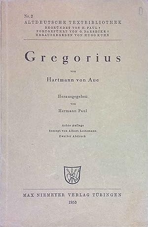 Gregorius. Altdeutsche Textbibliothek ; Nr. 2