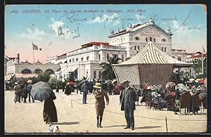 Carte postale Cannes, La Place du Casino pendant la Musique