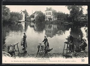 Carte postale Romorantin, Le Moulin des Garconnets et les Lavandieres