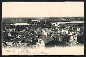 Carte postale Cadillac-sur-Garonne, Vue generale de la Plaine de la Garonne
