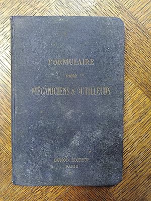 Seller image for Formulaire pour mcaniciens & outilleurs for sale by La Biblioseraie