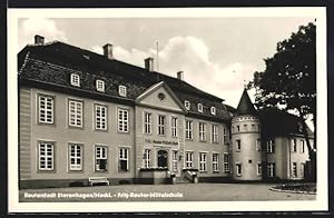 Seller image for Ansichtskarte Reuterstadt Stavenhagen /Meckl., Fritz-Reuter-Mittelschule for sale by Bartko-Reher