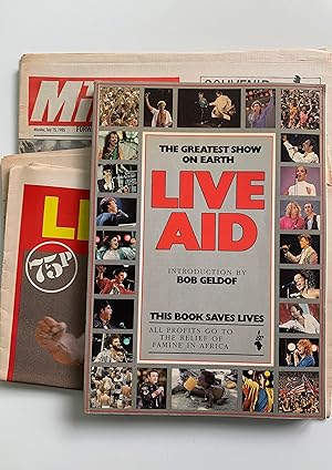 Imagen del vendedor de The Greatest Show on Earth: Live Aid. Plus ephemera. a la venta por Peter Scott